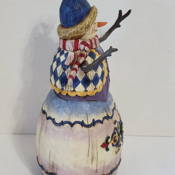 Jim Shore Heartwood Creek Winter’s Tradition Snowman 2003 - SIGNED - Picture 2 of 7